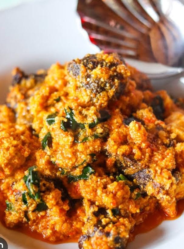 Egusi soup and swallow