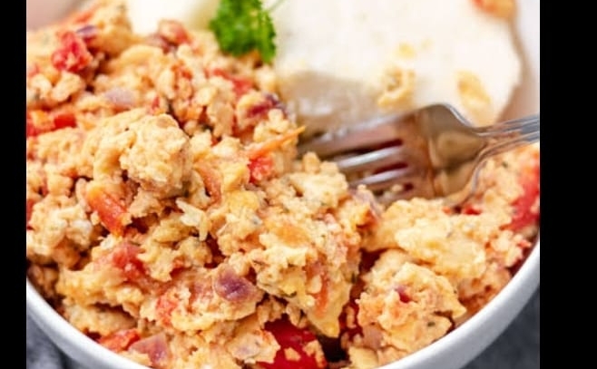 Introducing yam and egg sauce in our menue