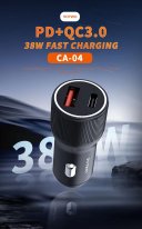 CA-04 PD+QC 3.0 38W Fast Car Charger