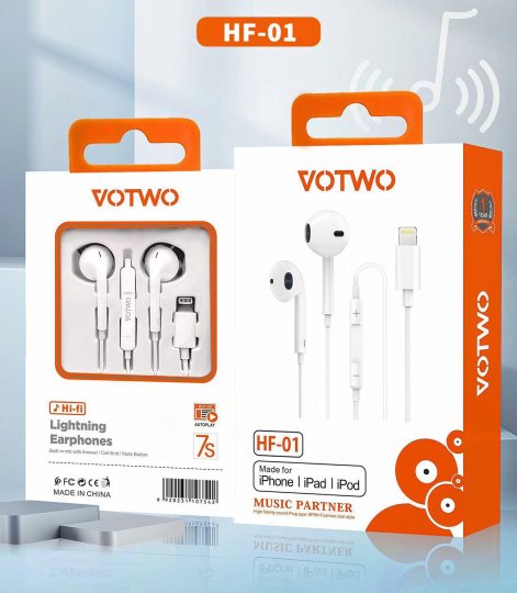 VOTWO HF-01 Lightning Wired Earphones