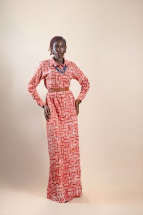 Adire Shirt Dress