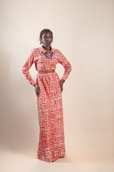 Adire Shirt Dress