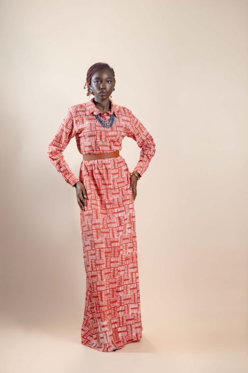 Adire Shirt Dress