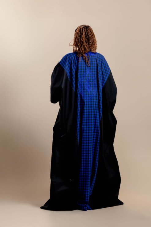 Checked Kaftan