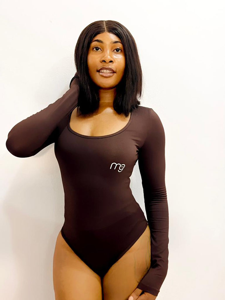 Essential Long-Sleeve Scoop Neck Bodysuit
