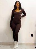 Essential Long-Sleeve Scoop Neck Bodysuit